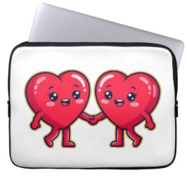 Capa Para Notebook Personagens de Coração Fofo de Mão Dada