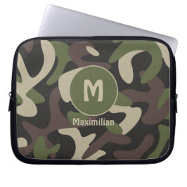 Capa Para Notebook Personalização do Padrão Verde Marrom da Camouflag