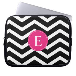 Capa Para Notebook Personalizado de Divisa Cor-de-Rosa Preta
