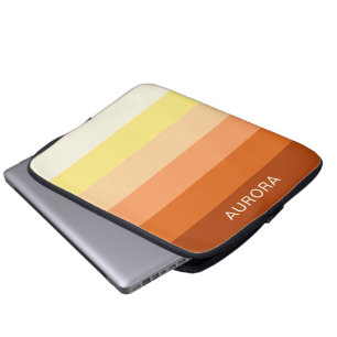 Capa Para Notebook Personalizado de Gradiente Motivacional com Nome -