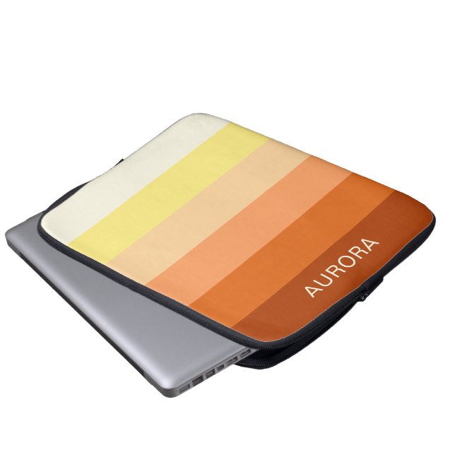 Capa Para Notebook Personalizado de Gradiente Motivacional com Nome - (Frente Inferior)