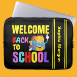 Capa Para Notebook Personalizado De Volta À Escola<br><div class="desc">Tampa de ar iPad Personalizada de Volta à Escola. Personalize-o com o seu nome para uma aparência exclusiva de cinta.</div>