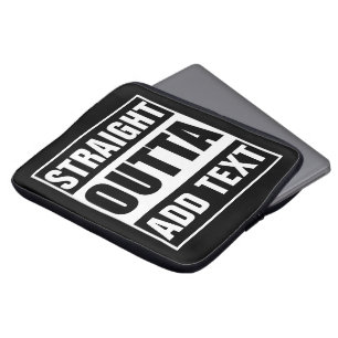 Capa Para Notebook Personalizado Straight Outta Adicione Seu Próprio