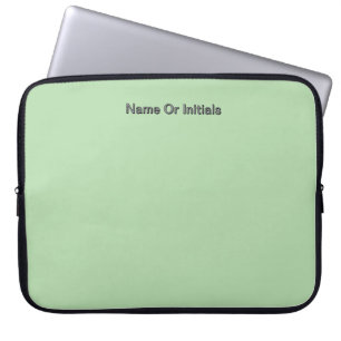 Capa Para Notebook Personalizar Com Inicial Do Nome Verde Hortelã