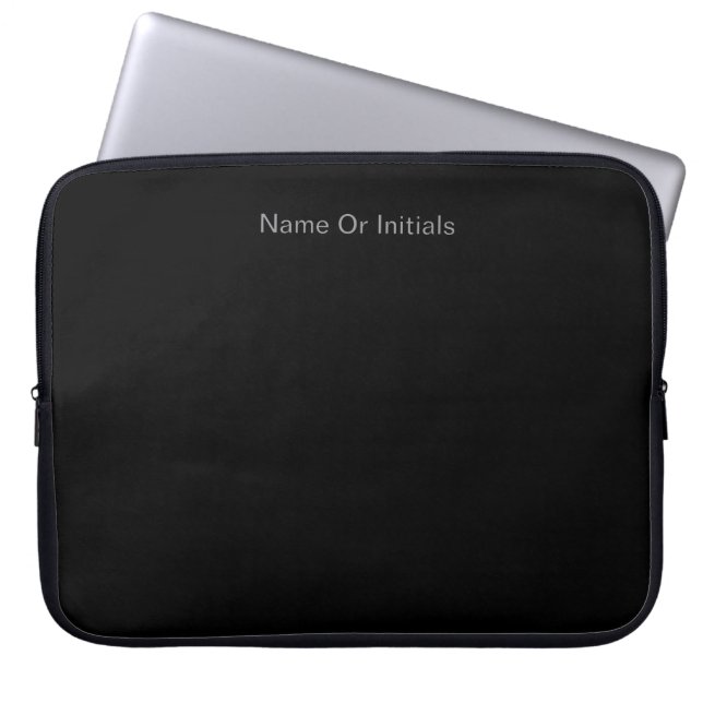 Capa Para Notebook Personalizar Com Nome Preto (Frente)