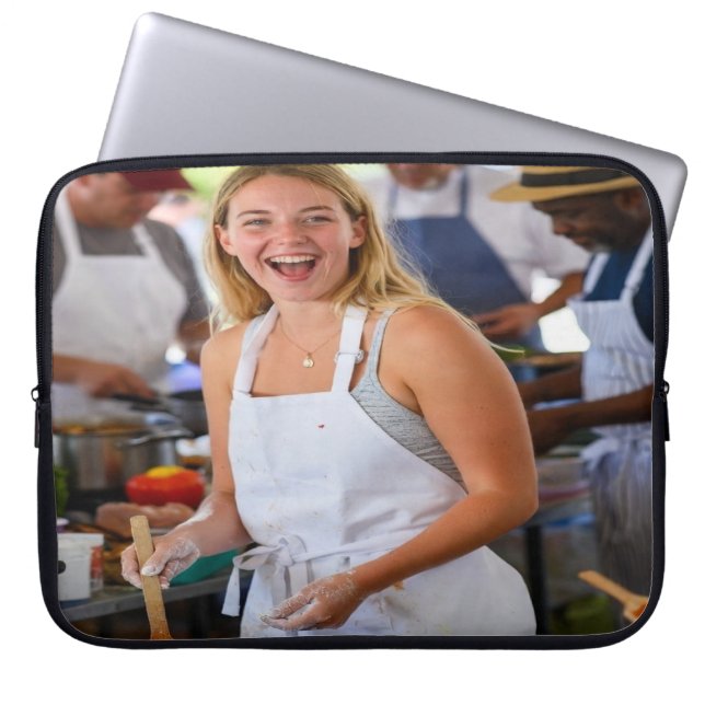 Capa Para Notebook Personalizar Foto da Competição Culinária da Feira (Frente)