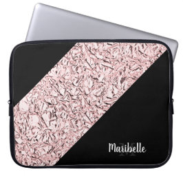 Capa Para Notebook Personalizar o Faux Dourado do Rosa Azul