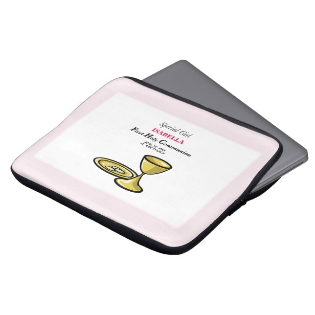 Capa Para Notebook Personalize, Menina Especial, Primeira Comunhão (Frente Topo)