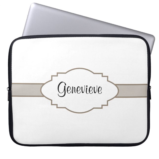Capa Para Notebook Personalize-o! Placa de identificação (Frente)