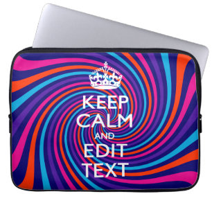 Capa Para Notebook Personalize sua espiral de manter-se calma e multi