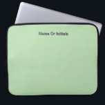 Capa Para Notebook Personalize With Name Initials Mint Green<br><div class="desc">Style: Neoprene Laptop Sleeve 15 inch Protect your laptop with a custom laptop sleeve. Made with 100% neoprene, these lightweight and water resistant sleeves look great with your photos, text, or designs. Great for travel or just day-to-day use, custom laptop sleeves come in three sizes to fit your device and...</div>