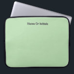 Capa Para Notebook Personalize With Name Initials Mint Green<br><div class="desc">Style: Neoprene Laptop Sleeve 15 inch Protect your laptop with a custom laptop sleeve. Made with 100% neoprene, these lightweight and water resistant sleeves look great with your photos, text, or designs. Great for travel or just day-to-day use, custom laptop sleeves come in three sizes to fit your device and...</div>