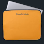 Capa Para Notebook Personalize With Name Initials Orange<br><div class="desc">Style: Neoprene Laptop Sleeve 15 inch Protect your laptop with a custom laptop sleeve. Made with 100% neoprene, these lightweight and water resistant sleeves look great with your photos, text, or designs. Great for travel or just day-to-day use, custom laptop sleeves come in three sizes to fit your device and...</div>