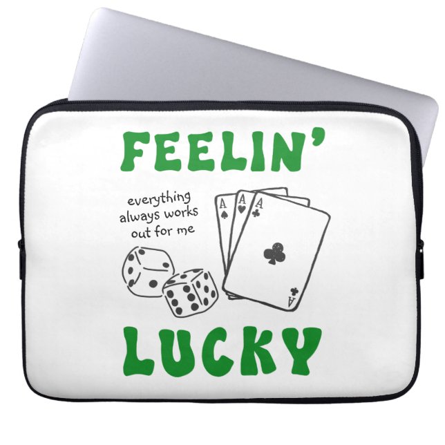 Capa Para Notebook Personalized Feelin' Lucky & Positive Affirmations (Frente)