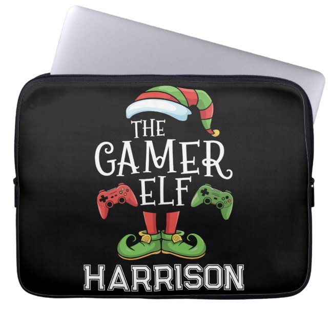Capa Para Notebook Personalized Gamer Elf Christmas Video Gaming  (Frente)