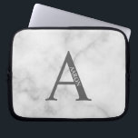 Capa Para Notebook Personalized Monogram and Name Laptop Sleeve<br><div class="desc">Personalized Monogram and Name Gifts
featuring personalized monogram and name in classic serif font style.</div>