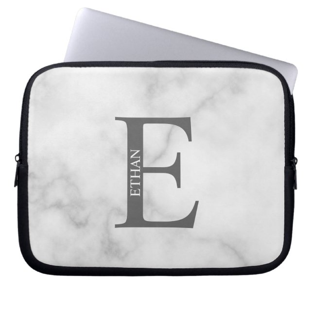 Capa Para Notebook Personalized Monogram and Name Laptop Sleeve (Frente)