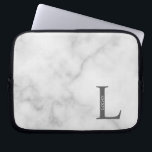 Capa Para Notebook Personalized Monogram and Name Laptop Sleeve<br><div class="desc">Personalized Monogram and Name Gifts
featuring personalized monogram and name in classic serif font style.</div>