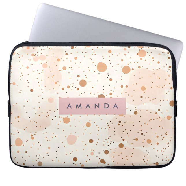 Capa Para Notebook Personalized Pastel Confetti Dot Style (Frente)
