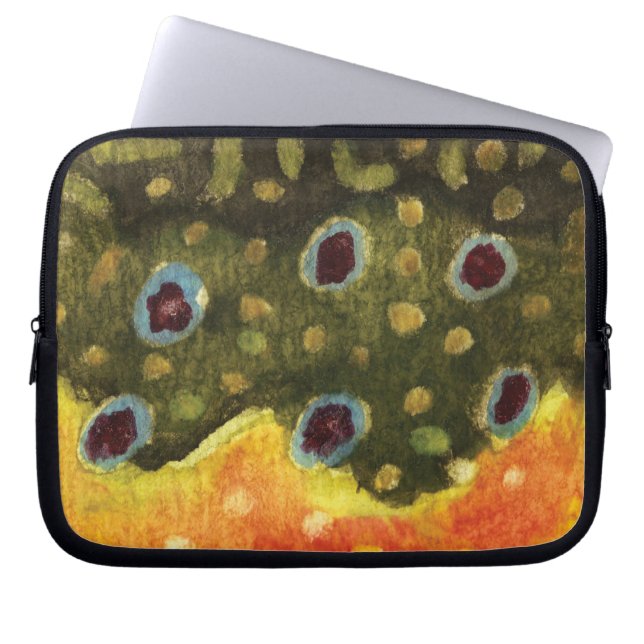 Capa Para Notebook Pesca com moscas (Frente)