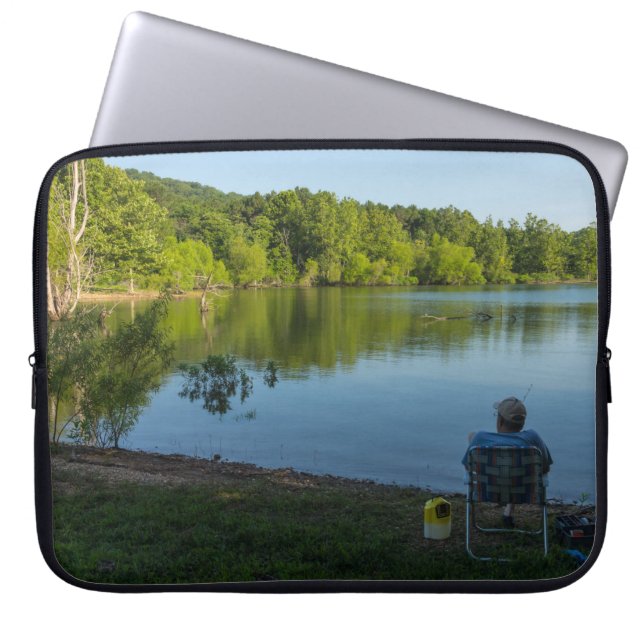 Capa Para Notebook Pesca De Manhã (Frente)