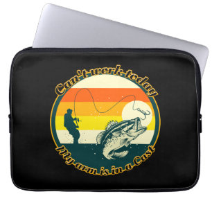 Capa Para Notebook Pescar engraçado não pode funcionar hoje meu braço