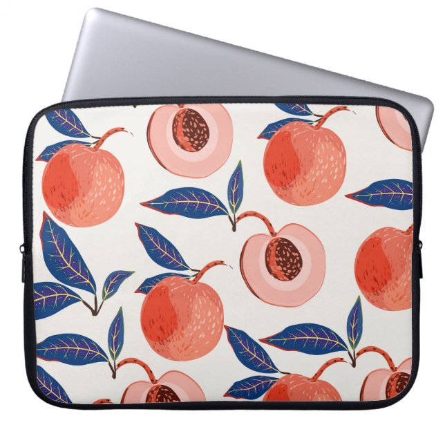 Capa Para Notebook Pêssego Apricot Deixa Creme Em Segundo Plano (Frente)