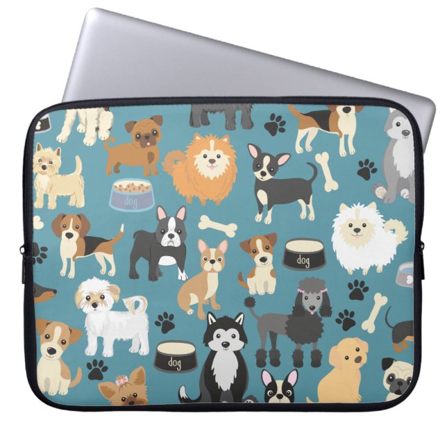 Capa Para Notebook Pet De Cachorro Cachorro Bonito (Frente)