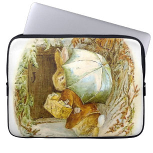 Capa Para Notebook "Peter Rabbit com o guarda-chuva de inverno" por B