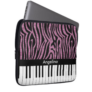 Capa Para Notebook Piano Personalizado - Impressão Clara Rosa