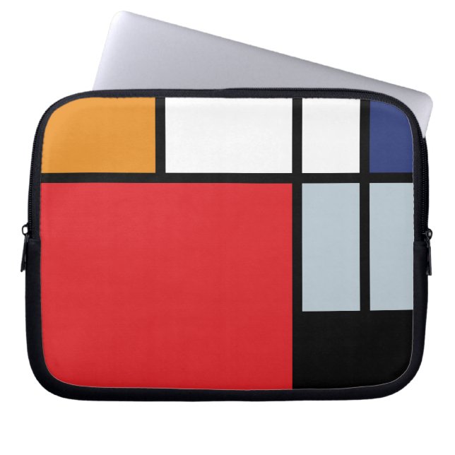 Capa Para Notebook Piet Mondrian - Composição com Grande Plano Vermel (Frente)