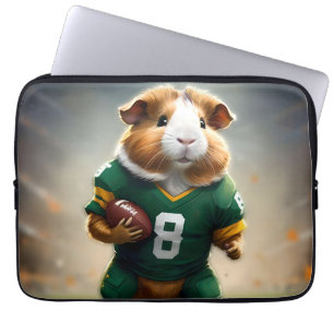 Capa Para Notebook "Pigskin Prodigy: The Guiné Pig Quarterback"