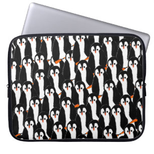 Capa Para Notebook Pilares bonitos e Whimsical de pinguins