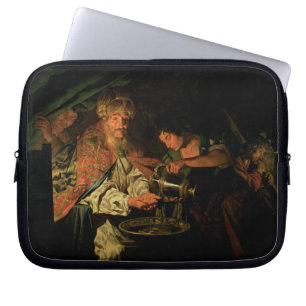 Capa Para Notebook Pilate que lava suas mãos (óleo em canvas)