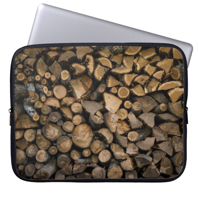 Capa Para Notebook Pilha de lenha (Frente)