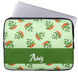 Capa Para Notebook Pimentos com pimentões vermelhos e verdes