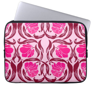 Capa Para Notebook Pimpernel de William Morris, fúcsia & luz - rosa