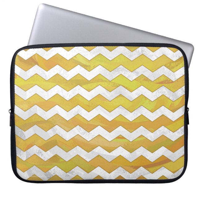 Capa Para Notebook Pineapple Chevron Pattern (Frente)