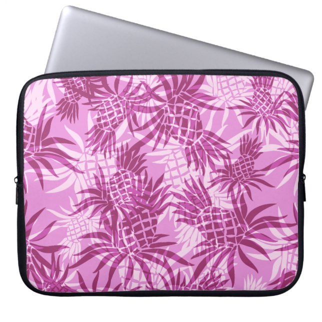 Capa Para Notebook Pineapple Collage Havaiano Neoprene Wetcase (Frente)