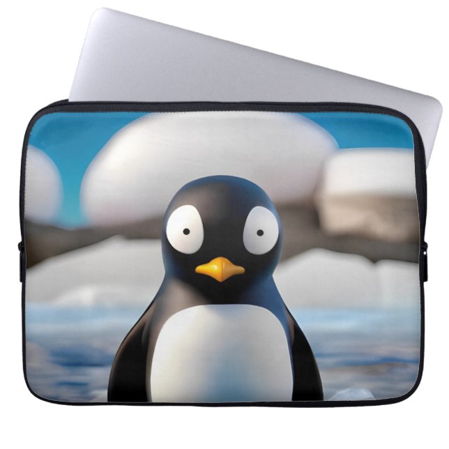 Capa Para Notebook Pinguim (Frente)