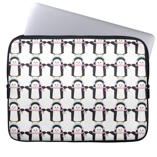 Capa Para Notebook Pinguim (Frente)