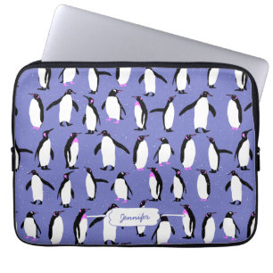 Capa Para Notebook Pinguim de inverno bonito