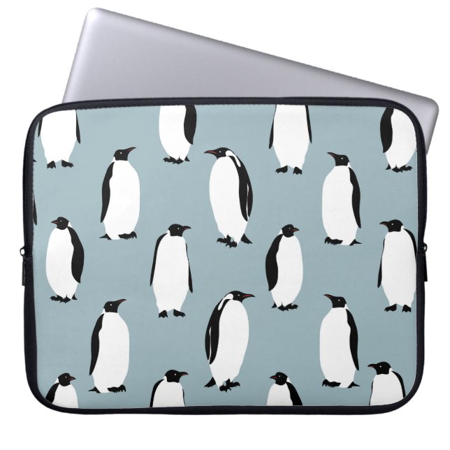 Capa Para Notebook Pinguim Pássaro Pinto Prato Padrão (Frente)