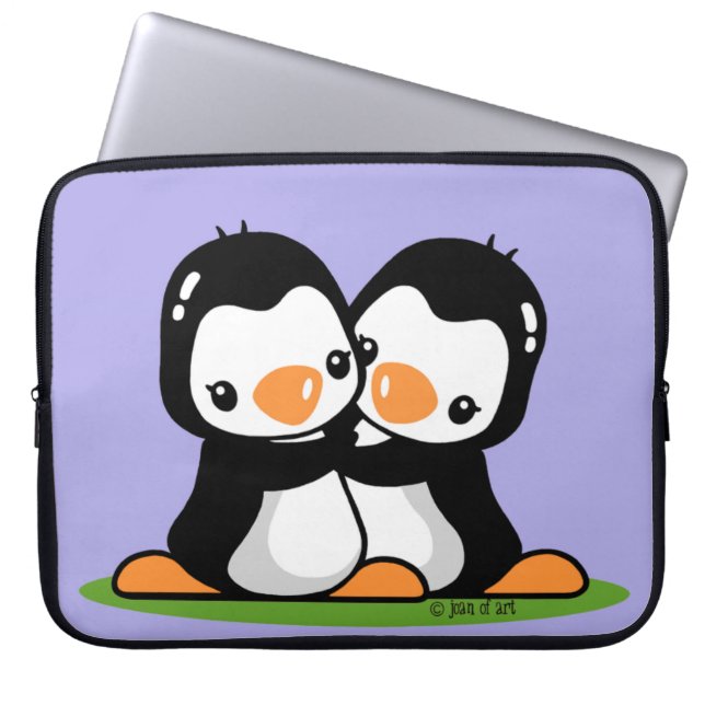 Capa Para Notebook Pinguins (Frente)