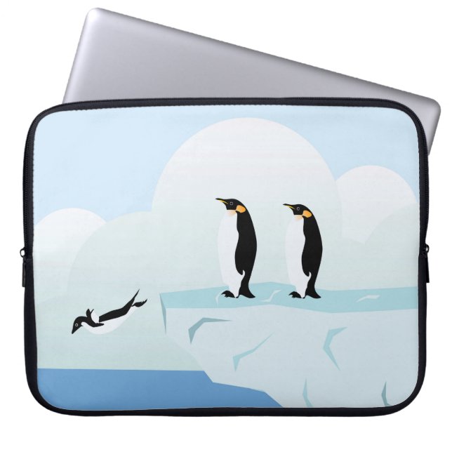 Capa Para Notebook Pinguins (Frente)