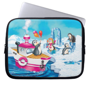 Capa Para Notebook pinguins na Antártica