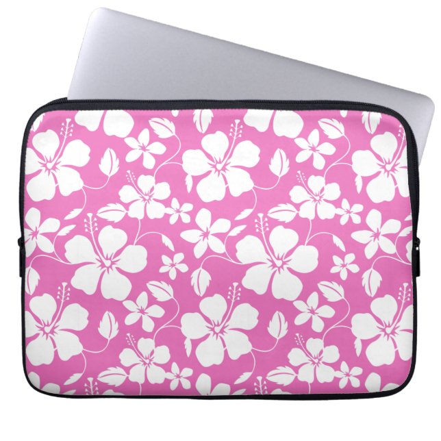 CAPA PARA NOTEBOOK PINK HAWAIIAN HULA (HIBISCUS) (Frente)