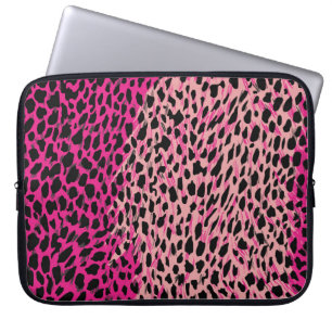 Capa Para Notebook Pink leopard pattern textile fabricanimal,backgrou