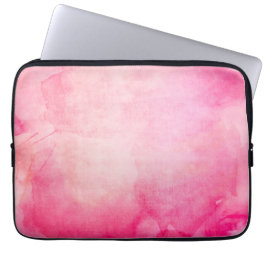 Capa Para Notebook Pink Pastel Watercolor Floral