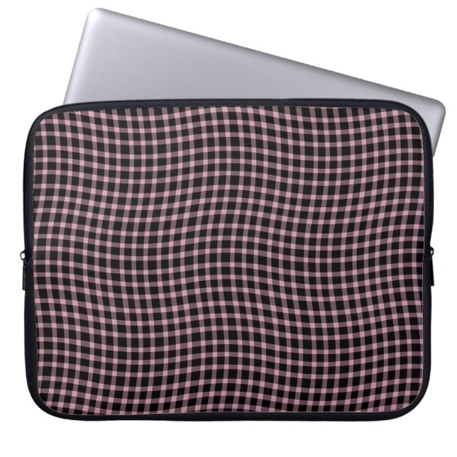 Capa Para Notebook Pink Purple Plaid Checker Seamless Pattern (Frente)